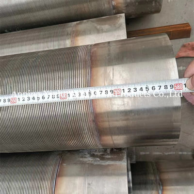 Pipe à écran de puits d'eau de type Johnson SS316L de 14 pouces avec extrémités filetées mâle / femelle
