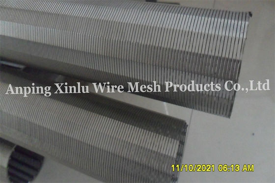 Tube continu AISI 316 OD 86mm Gap 0.1mm Johnson Wire Screen de tamis filtrant de fente