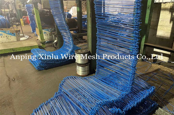 Le double PVC de construction bleu de fil de lien de boucle a enduit Q195 BWG16 de 160mm longtemps