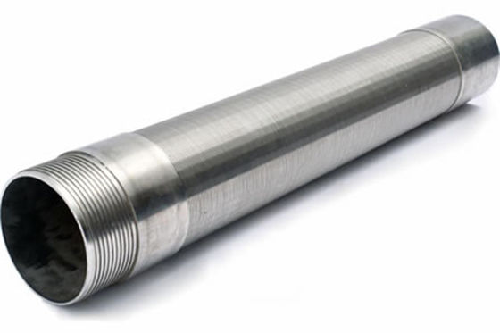 Tubes continus d'écran de fente de fil de profil soudés par 50mm de diamètre avec l'appui de cale