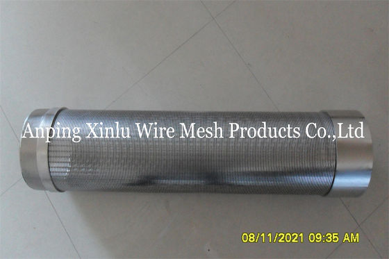 Tuyau d'écran de Johnson Wedge Wire Continuous Slot pour des eaux souterraines