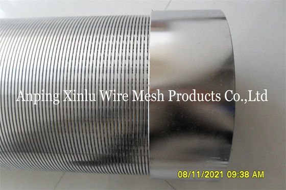 Tuyau d'écran de Johnson Wedge Wire Continuous Slot pour des eaux souterraines