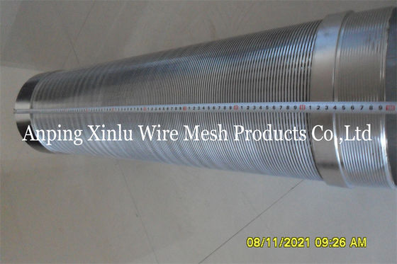 Tuyau d'écran de Johnson Wedge Wire Continuous Slot pour des eaux souterraines