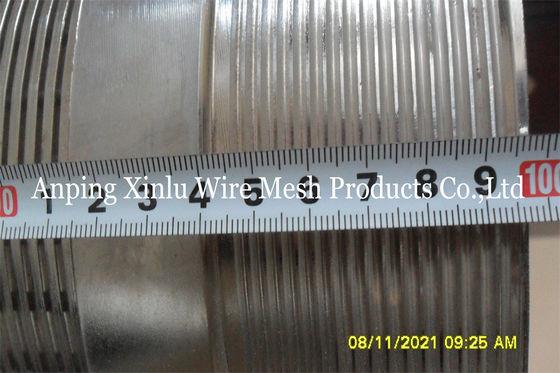 Tuyau d'écran de Johnson Wedge Wire Continuous Slot pour des eaux souterraines
