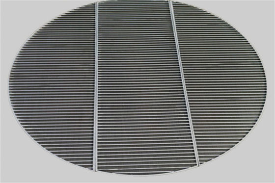 Type commun de la fente 0.5mm du diamètre 1250mm X grilles de soutien de fil de cale pour Ion Exchangers