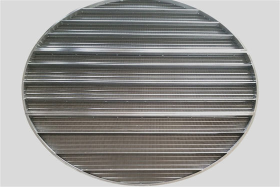 Type commun de la fente 0.5mm du diamètre 1250mm X grilles de soutien de fil de cale pour Ion Exchangers