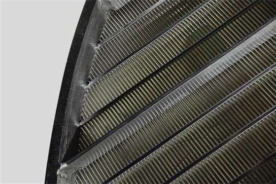 Type commun de la fente 0.5mm du diamètre 1250mm X grilles de soutien de fil de cale pour Ion Exchangers