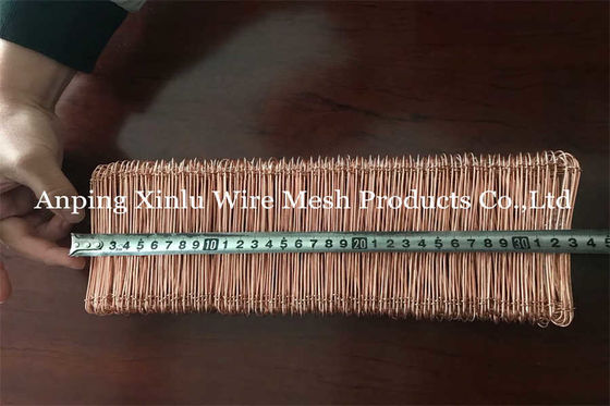Barre de liaison en double boucle revêtue de cuivre fil de cordage 200 mm longueur 2,48 kg poids / faisceau résistant à la rouille et à la corrosion