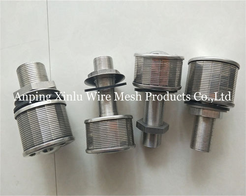 fil Johnson Bottom Strainer Nozzle de cale d'acier inoxydable de 1Ton 100N 57mm avec la précision 50-300μm de filtre