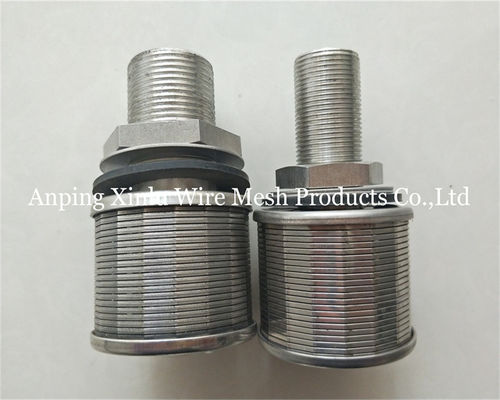 fil Johnson Bottom Strainer Nozzle de cale d'acier inoxydable de 1Ton 100N 57mm avec la précision 50-300μm de filtre
