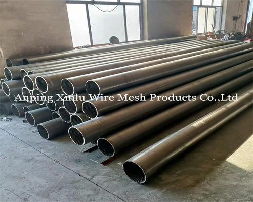 Pipe à écran de fil de fer standard pour le gaz pétrolier avec fil de support 3x6 mm et construction ECW