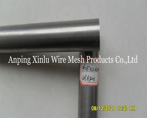 Pipe en acier inoxydable 304 Johnson Vee Wire Screen 1-20 pouces en forme de coin pour l'industrie pétrolière