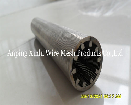 Pipe en acier inoxydable 304 Johnson Vee Wire Screen 1-20 pouces en forme de coin pour l'industrie pétrolière