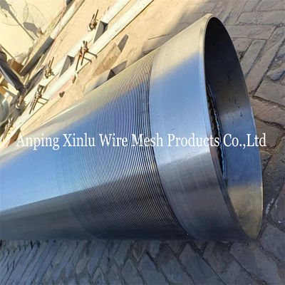 205 Water Well Screen Pipe with Slot Size 0.020 &quot; Wound Screen Wire Wrapped Slotted Liner Le tuyau de déverrouillage de puits d'eau est équipé d'un tuyau de déverrouillage de puits d'eau