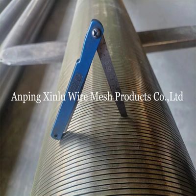 205 Water Well Screen Pipe with Slot Size 0.020 &quot; Wound Screen Wire Wrapped Slotted Liner Le tuyau de déverrouillage de puits d'eau est équipé d'un tuyau de déverrouillage de puits d'eau