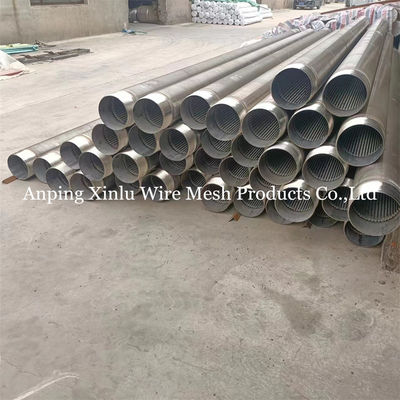 205 Water Well Screen Pipe with Slot Size 0.020 &quot; Wound Screen Wire Wrapped Slotted Liner Le tuyau de déverrouillage de puits d'eau est équipé d'un tuyau de déverrouillage de puits d'eau