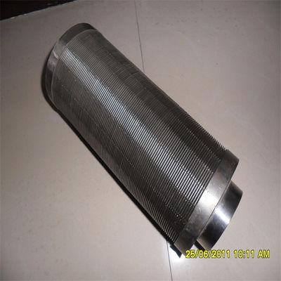 V fil enroulé Johnson puits d'eau écran de tuyau FITO type de débit avec des angles pour une filtration précise