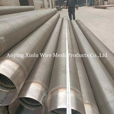 Pipe à écran enveloppée en fil de fer durable avec connexion de bout BSP et taille de fente 0,05 mm-10,0 mm