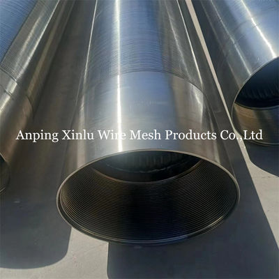 Pipe à écran enveloppée en fil de fer durable avec connexion de bout BSP et taille de fente 0,05 mm-10,0 mm