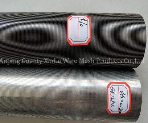 Tuyau rond de fil de cale de fente de l'élément filtrant de l'acier inoxydable 316L 30mm non magnétique