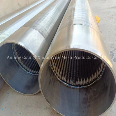 2Pipe de contrôle de sable en acier inoxydable enveloppée en fil de fer de 0,9 m pour le forage de puits d'eau