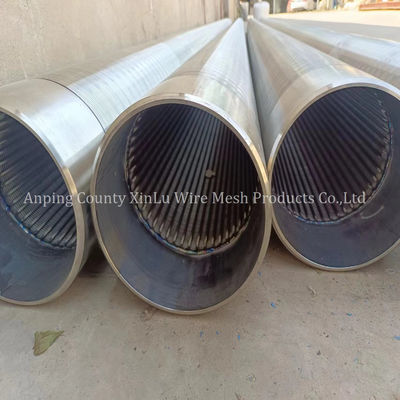 2Pipe de contrôle de sable en acier inoxydable enveloppée en fil de fer de 0,9 m pour le forage de puits d'eau