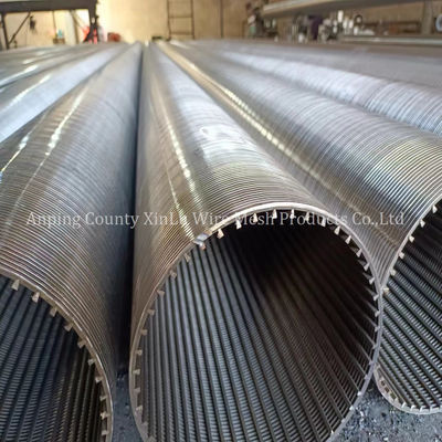 2Pipe de contrôle de sable en acier inoxydable enveloppée en fil de fer de 0,9 m pour le forage de puits d'eau