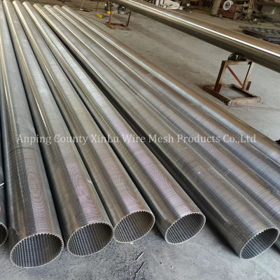 2Pipe de contrôle de sable en acier inoxydable enveloppée en fil de fer de 0,9 m pour le forage de puits d'eau