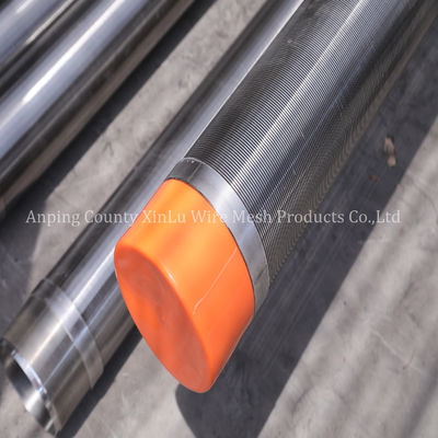 Pipe d'écran de puits d'eau de 14 pouces 3x5 mm Q5.0 mm fil de coin, 300 PSI pression d'effondrement