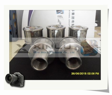les becs DN 45mm M24 de l'acier inoxydable 316L ont fileté pour le traitement de l'eau