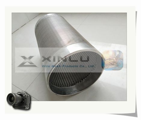 10 tuyau encoché d'acier inoxydable du fil SS201 du tuyau V d'écran de fil de cale de pouce