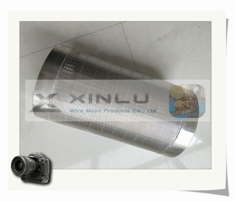 10 tuyau encoché d'acier inoxydable du fil SS201 du tuyau V d'écran de fil de cale de pouce
