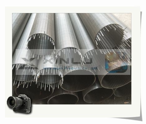 10 tuyau encoché d'acier inoxydable du fil SS201 du tuyau V d'écran de fil de cale de pouce