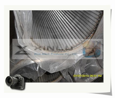 10 tuyau encoché d'acier inoxydable du fil SS201 du tuyau V d'écran de fil de cale de pouce