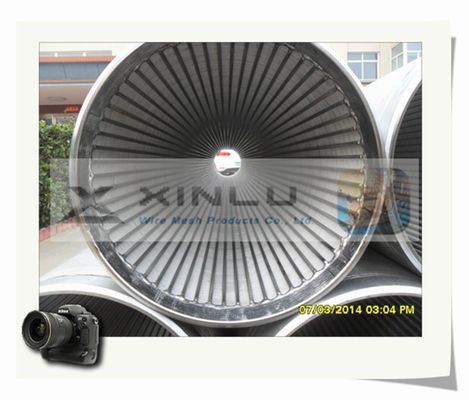 Tuyau de filtre pour puits de l'eau enveloppé par fil 450 livres par pouce carré marinant le polonais électrolytique