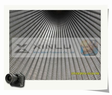 Tuyau de filtre pour puits de l'eau enveloppé par fil 450 livres par pouce carré marinant le polonais électrolytique