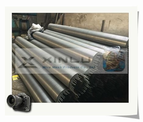 Tuyau de filtre pour puits de l'eau enveloppé par fil trapézoïdal SS304 SS316L avec le joint de fil