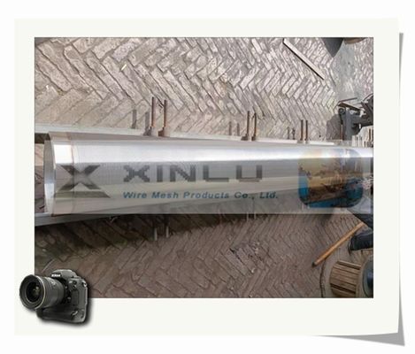 Tuyau de filtre pour puits de l'eau enveloppé par fil trapézoïdal SS304 SS316L avec le joint de fil