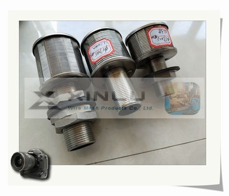 1,5 le fil de Ton Sand Water Filter Nozzles a enveloppé la fente 57mm DN de 0.2mm