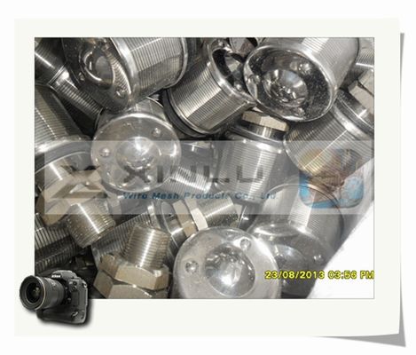 1,5 le fil de Ton Sand Water Filter Nozzles a enveloppé la fente 57mm DN de 0.2mm