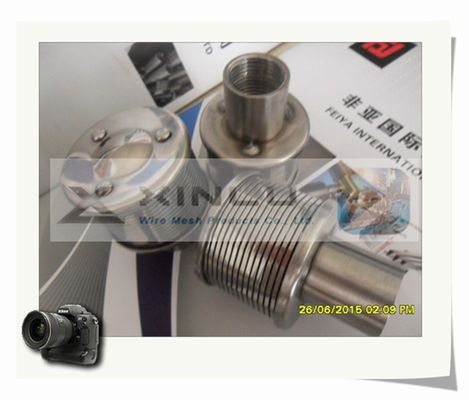 Le filtre d'eau d'acier inoxydable équipe M24 d'un gicleur enveloppé a fileté 1 Ton Flow Rate