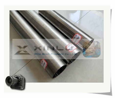 le tuyau d'écran de fil de cale de 114mm a tout soudé l'anti corrosion du tuyau d'acier 304 inoxydable