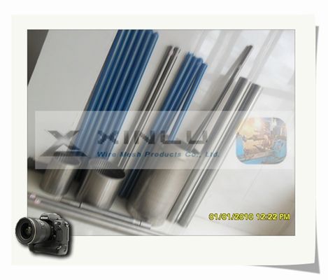 Le fil de tuyau de filtre pour puits de l'eau de filtre a enveloppé le tuyau de tamis de forme de v de SS304L