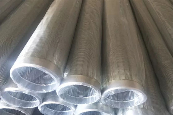 Écrans enveloppés par fil résistant à la chaleur SS304 tuyau d'offre d'eau de puits de longueur de 100mm - de 6000mm