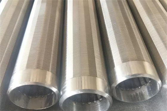 Écrans enveloppés par fil résistant à la chaleur SS304 tuyau d'offre d'eau de puits de longueur de 100mm - de 6000mm