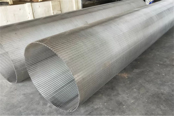 Longueur du diamètre 2.95m de Johnson Well Screens enveloppée par fil SS304 375mm