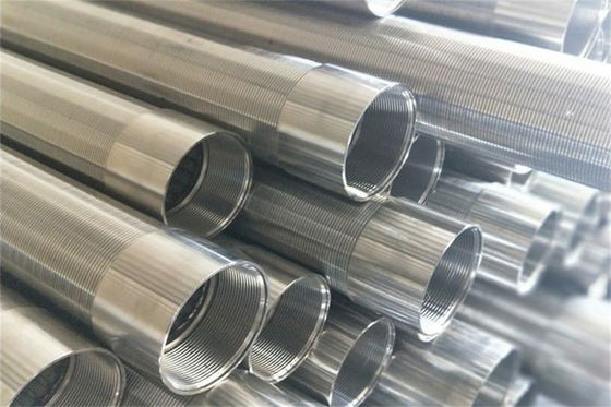 Les écrans enveloppés par fil filetés se rouillent tuyau d'acier inoxydable résistant d'Electropolished