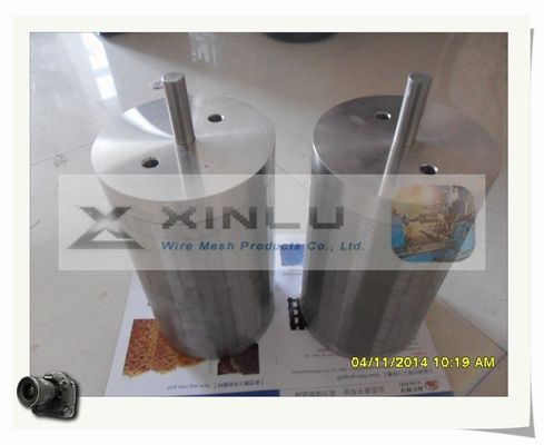 3,3 x le tamis cylindrique de fente du fil 0.7mm de cale d'acier inoxydable de 6.5mm a adapté aux besoins du client