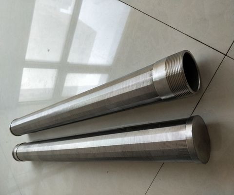 Écrans de puits d'eau en acier inoxydable Écrans de filtrage de type Johnson avec joint de fil