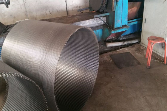 Tube angulaire d'écran de fil de cale de tamis du tuyau de filtrage de construction forte SS304